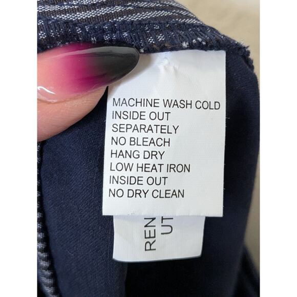 UNTUCKit Straight Fit Navy Blue Flat Front Casual Work Pants Mens Size 34 x 32 - Picture 4 of 8